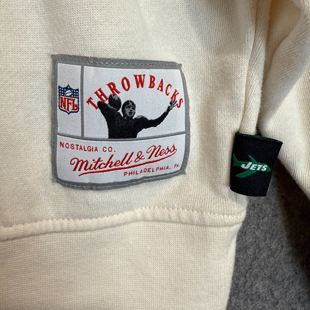 Mitchell & Ness New York Jets Throwbacks Logo Sweatshirt Womens XL 60s NEW‎ NWT - Picture 3 of 10